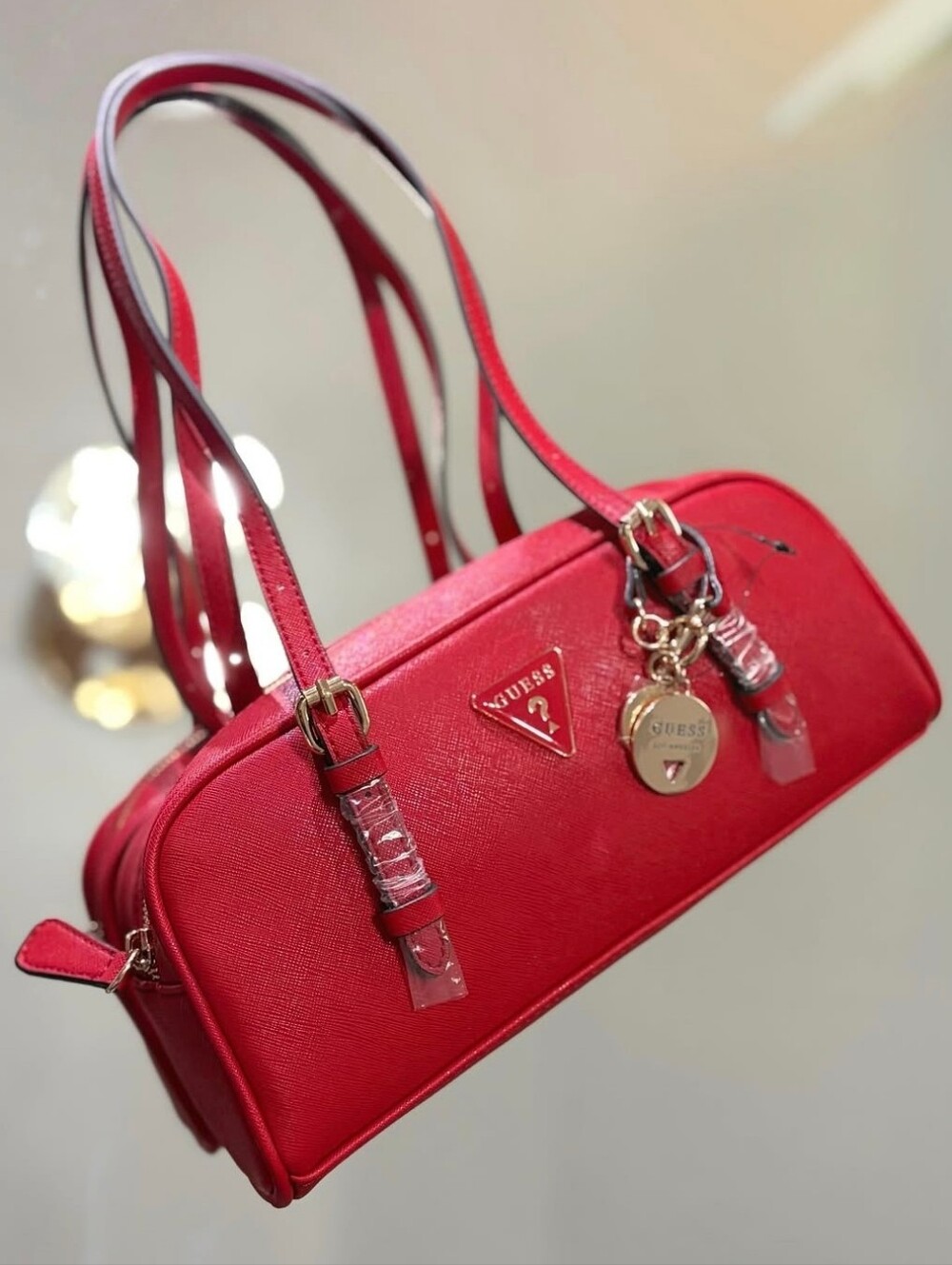 GUESS Red Shoulder Handbag